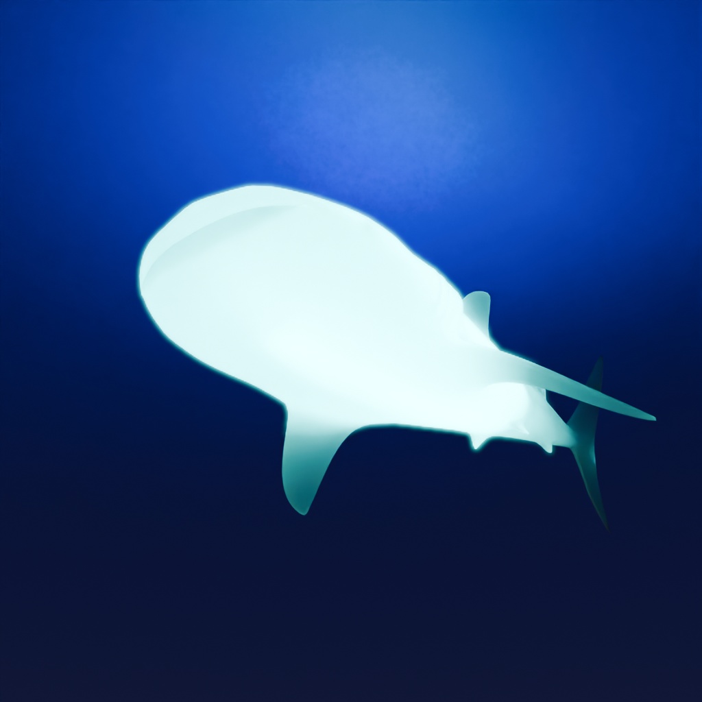 【Blender】 サメの間接照明 Indirect lighting for sharks