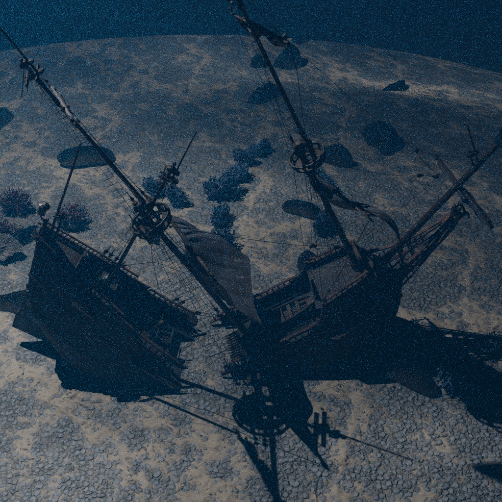 【Blender】 忘れられた沈没船の海底 The Bottom of a Forgotten Shipwreck