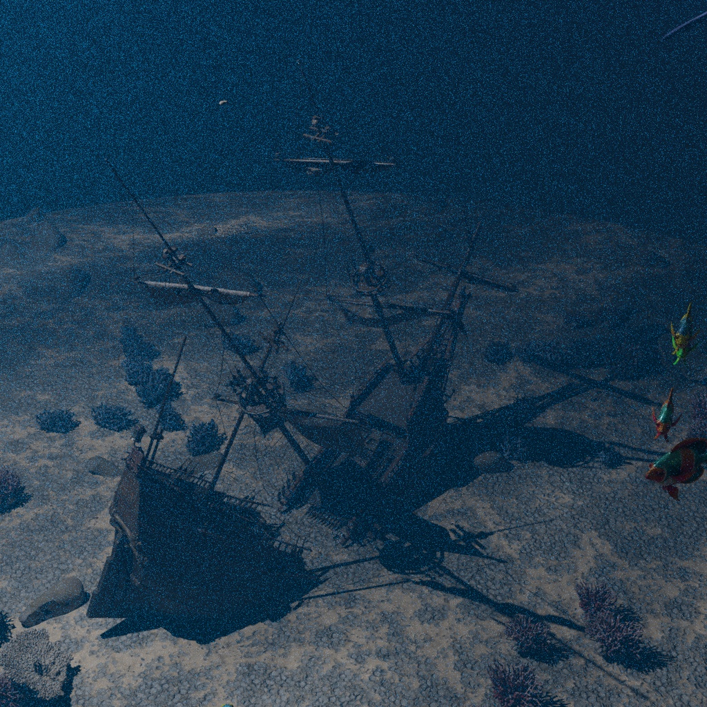 【Blender】 忘れられた沈没船の海底 The Bottom of a Forgotten Shipwreck