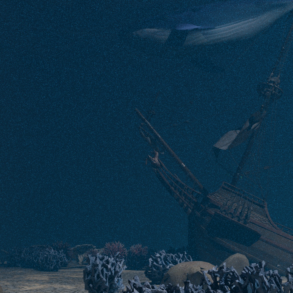 【Blender】 忘れられた沈没船の海底 The Bottom of a Forgotten Shipwreck