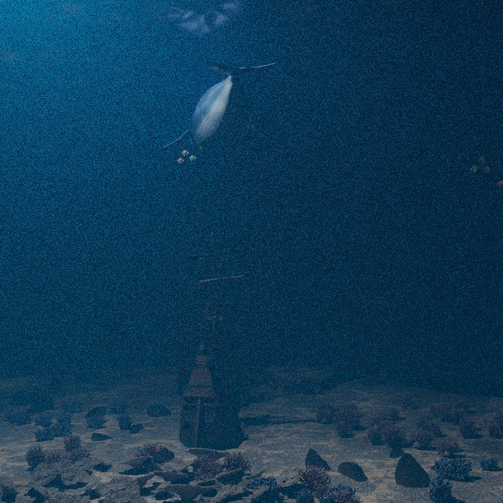 【Blender】 忘れられた沈没船の海底 The Bottom of a Forgotten Shipwreck