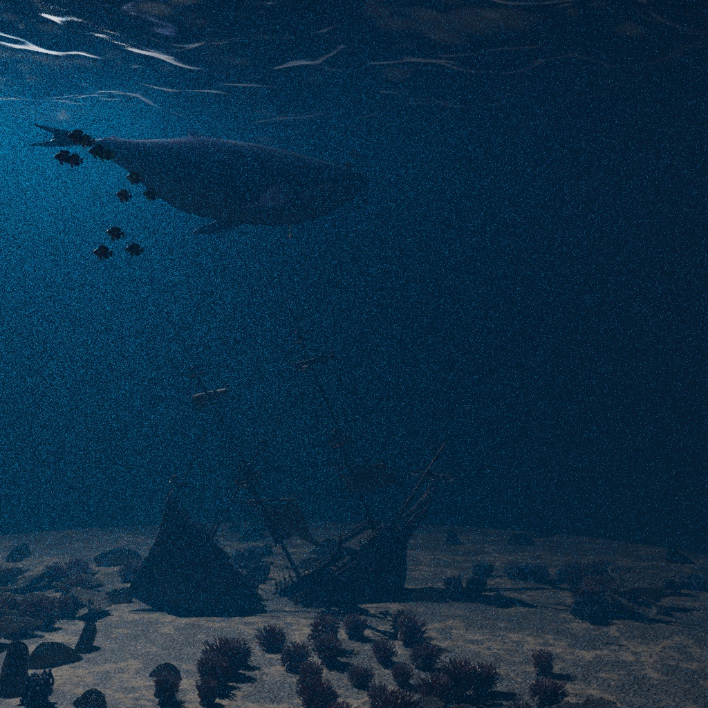 【Blender】 忘れられた沈没船の海底 The Bottom of a Forgotten Shipwreck