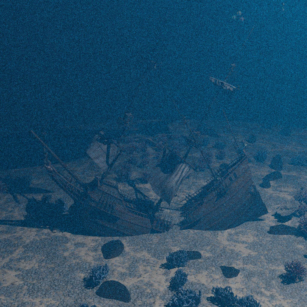 【Blender】 忘れられた沈没船の海底 The Bottom of a Forgotten Shipwreck