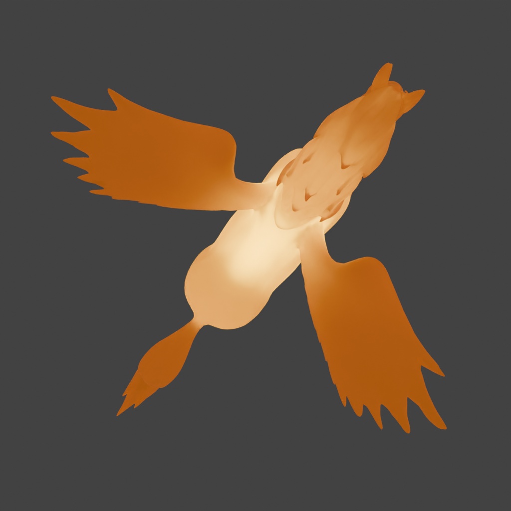 【Blender】 ペガサスの間接照明 Indirect lighting of Pegasus