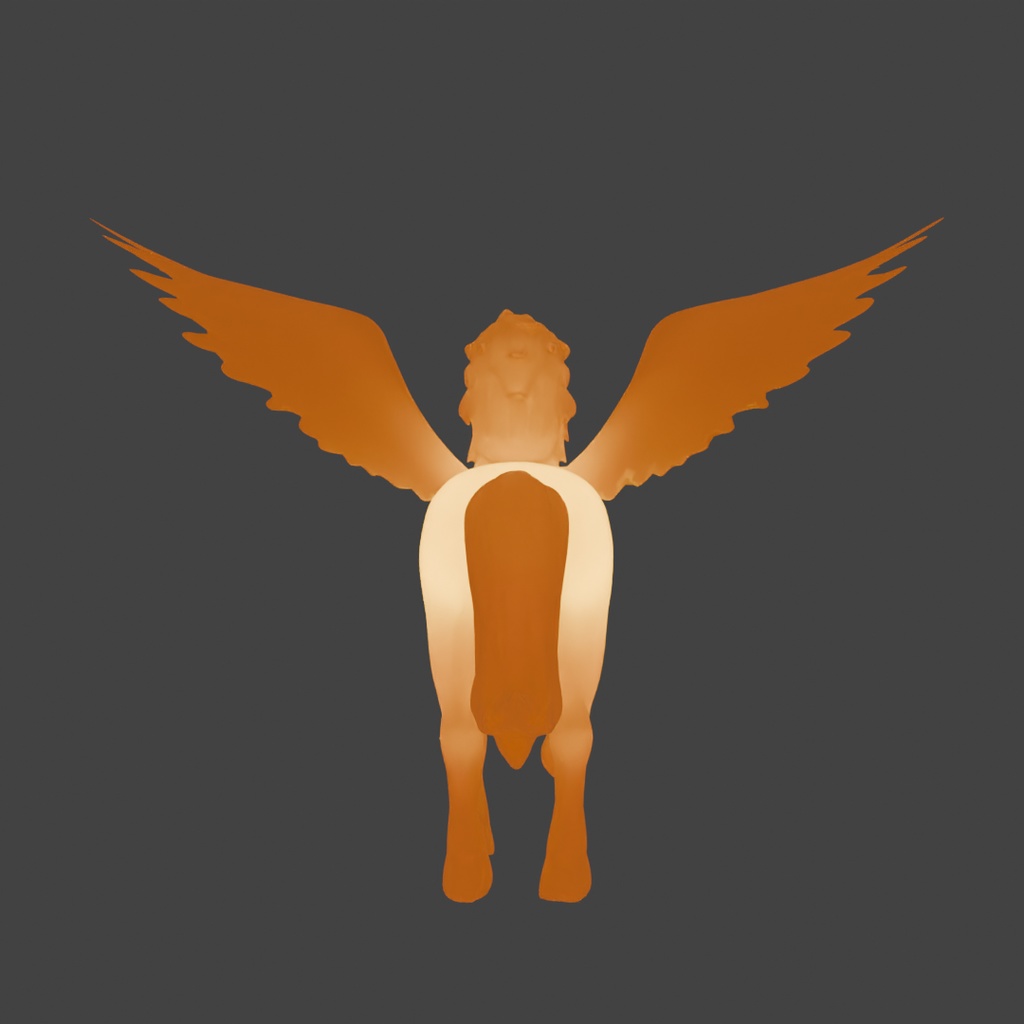 【Blender】 ペガサスの間接照明 Indirect lighting of Pegasus