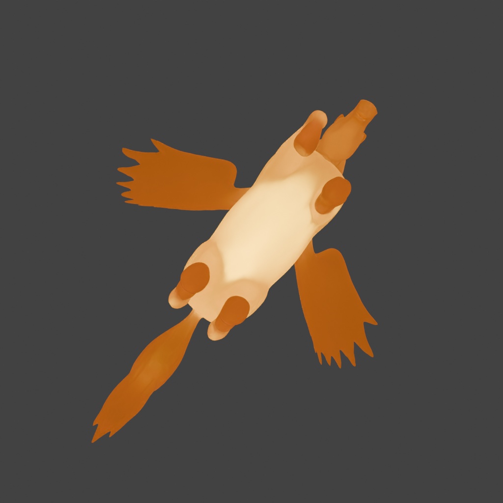 【Blender】 ペガサスの間接照明 Indirect lighting of Pegasus