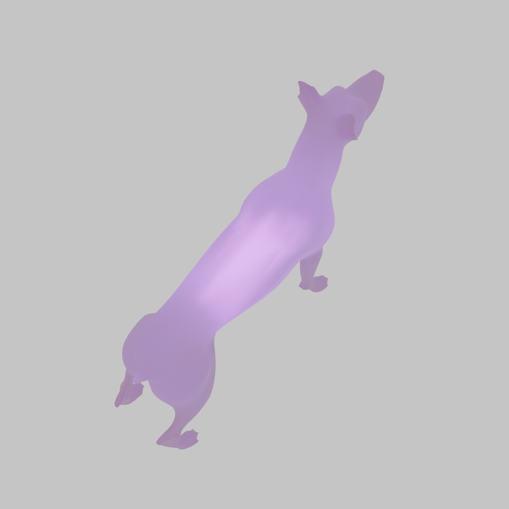 【Blender】 ドーベルマンの間接照明 Doberman Indirect Lighting