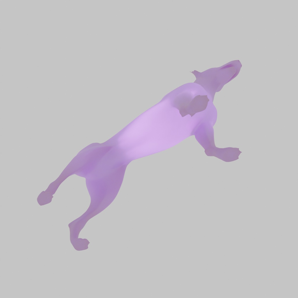 【Blender】 ドーベルマンの間接照明 Doberman Indirect Lighting