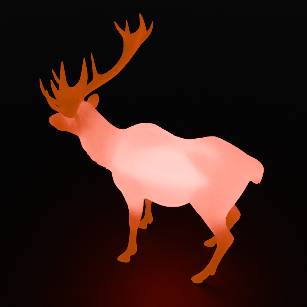 【Blender】 鹿の仲間の間接照明 Indirect lighting for deer friends
