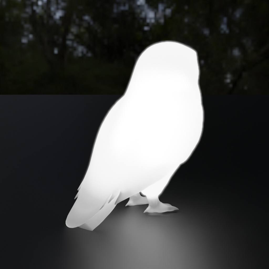【Blender】 フクロウズの間接照明 Owls Indirect Lighting