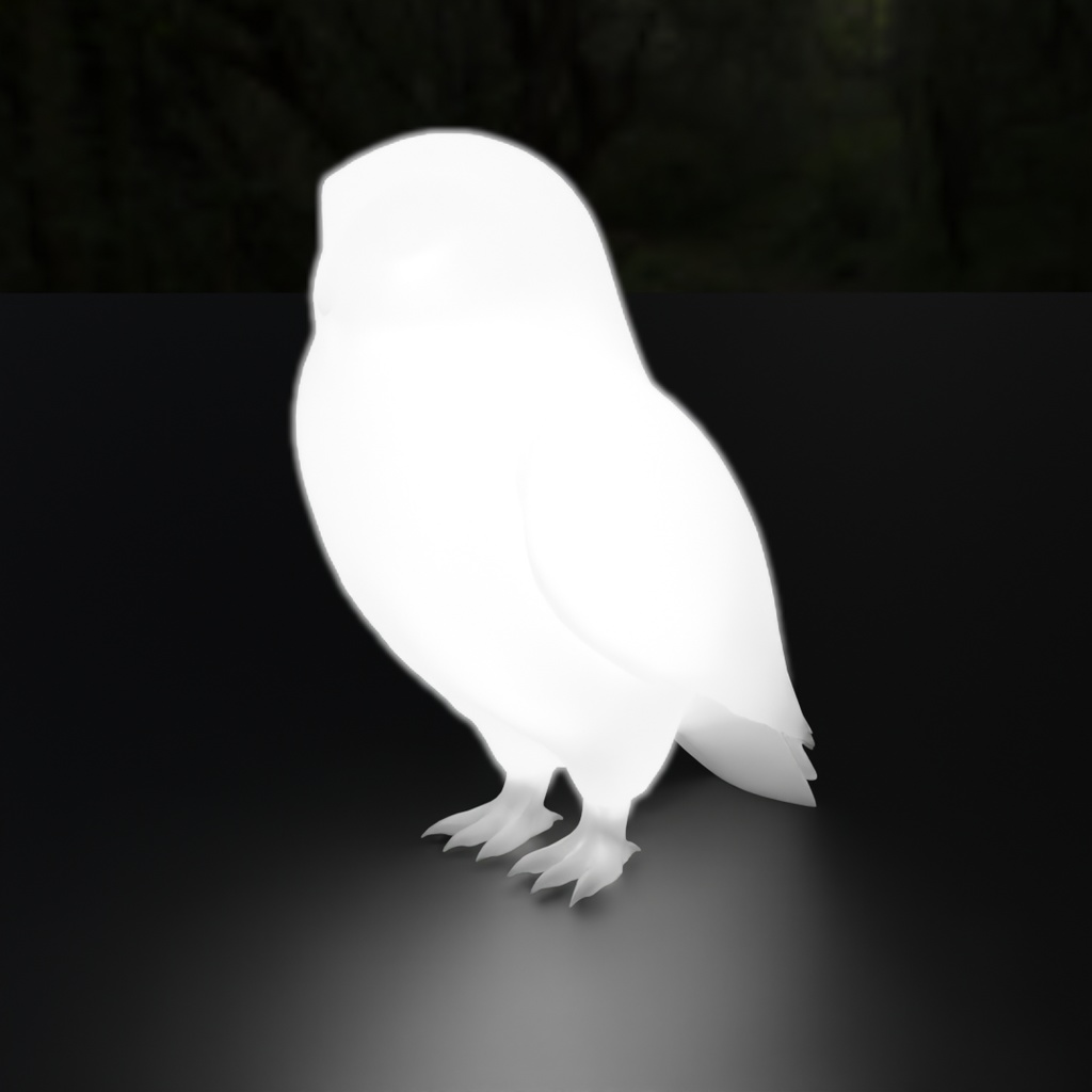 【Blender】 フクロウズの間接照明 Owls Indirect Lighting