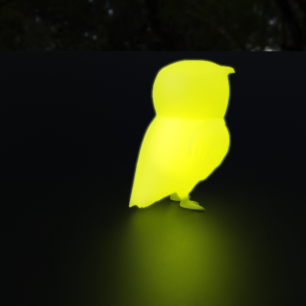 【Blender】 フクロウズの間接照明 Owls Indirect Lighting
