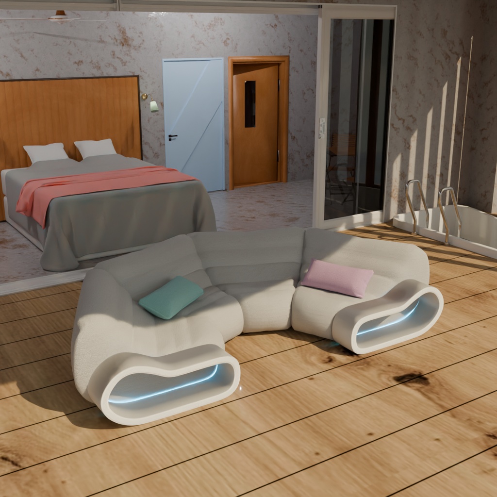 【Blender】 海上リゾートキャビン Marine Resort Cabin