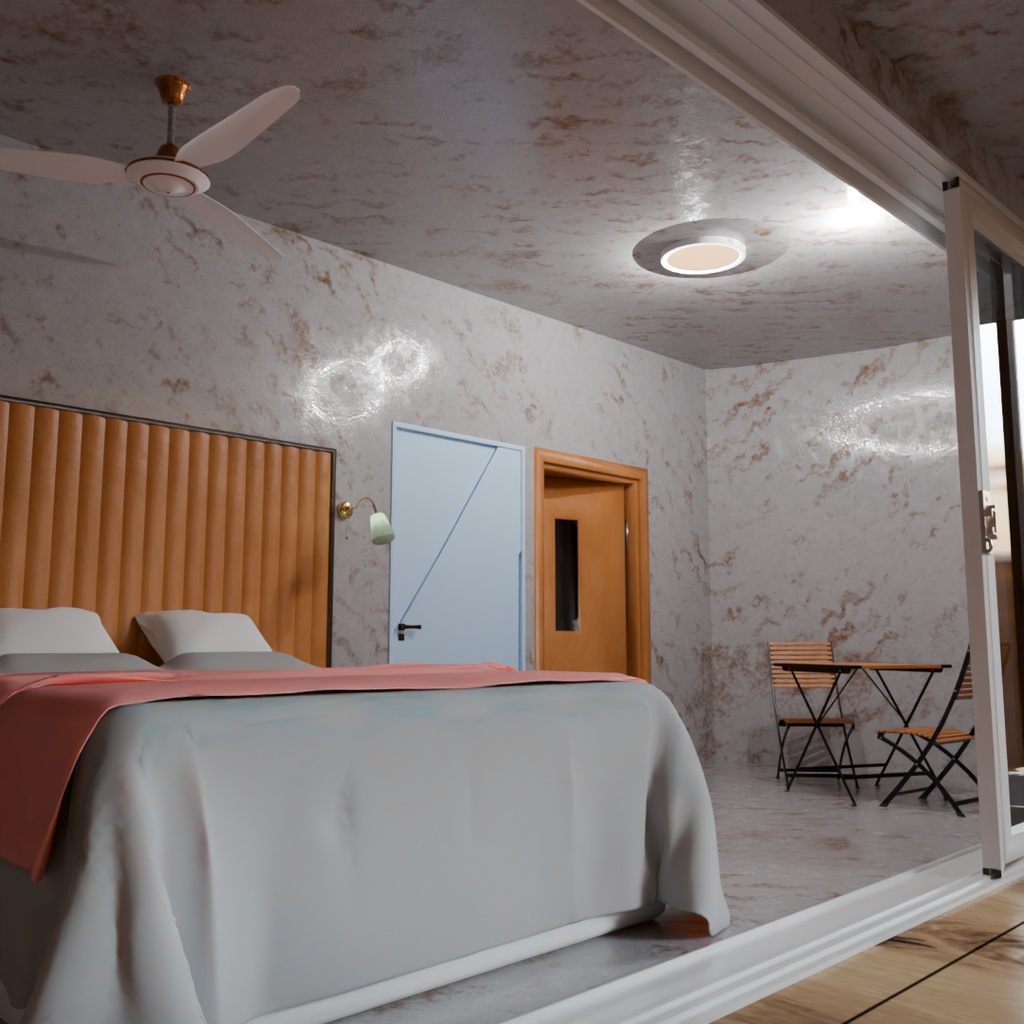 【Blender】 海上リゾートキャビン Marine Resort Cabin