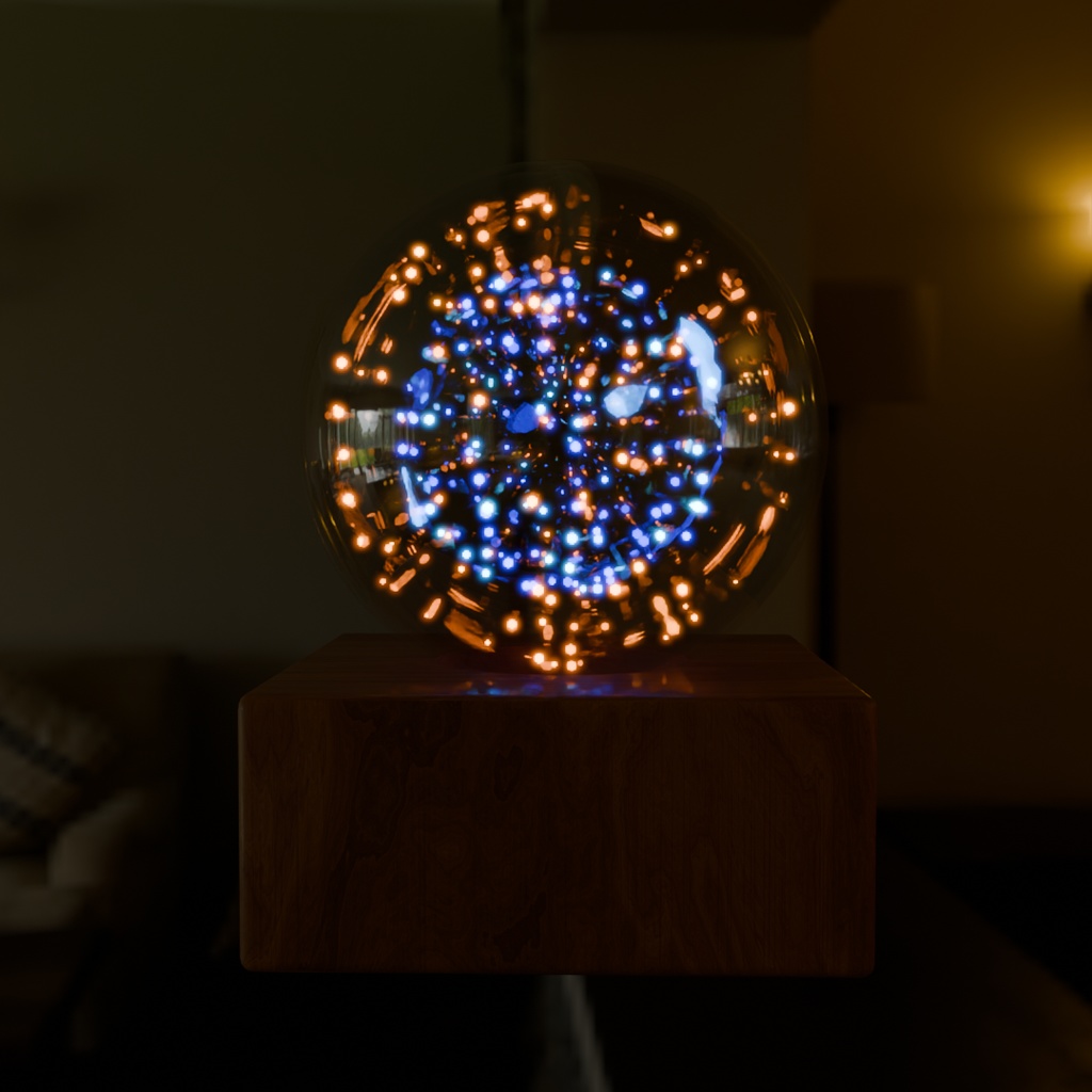 【Blender】 花火のランプ Fireworks lamp