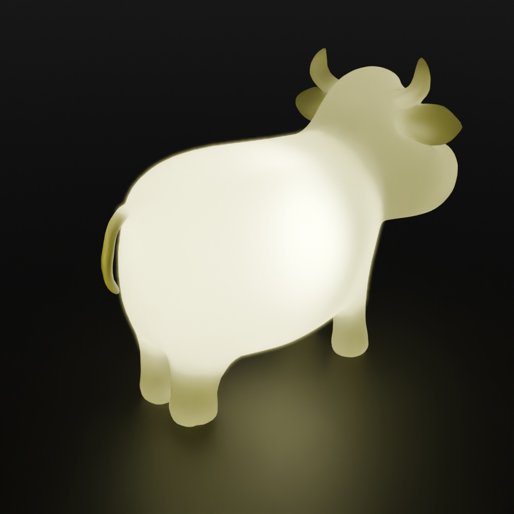 【Blender】 ホルスタインの間接照明 Indirect lighting in Holstein