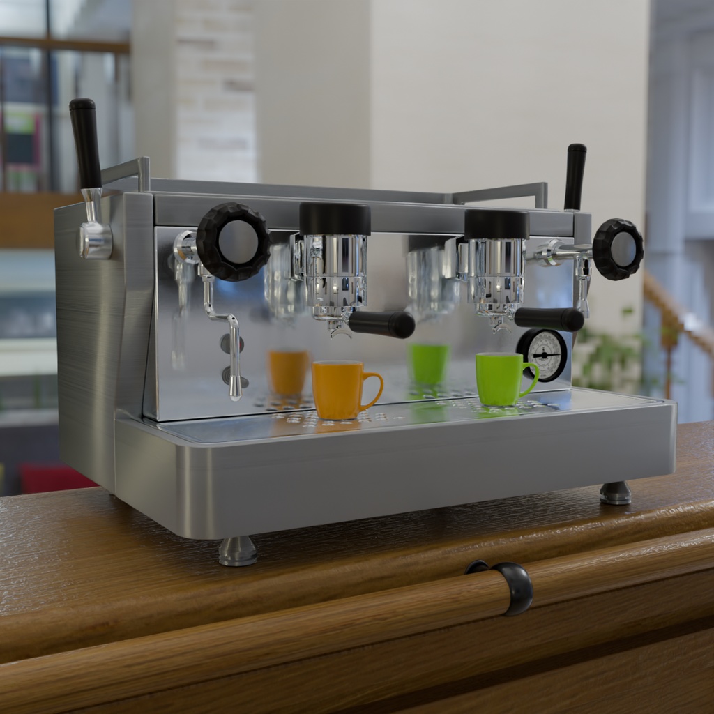 【Blender】 エスプレッソマシン Espresso Machine