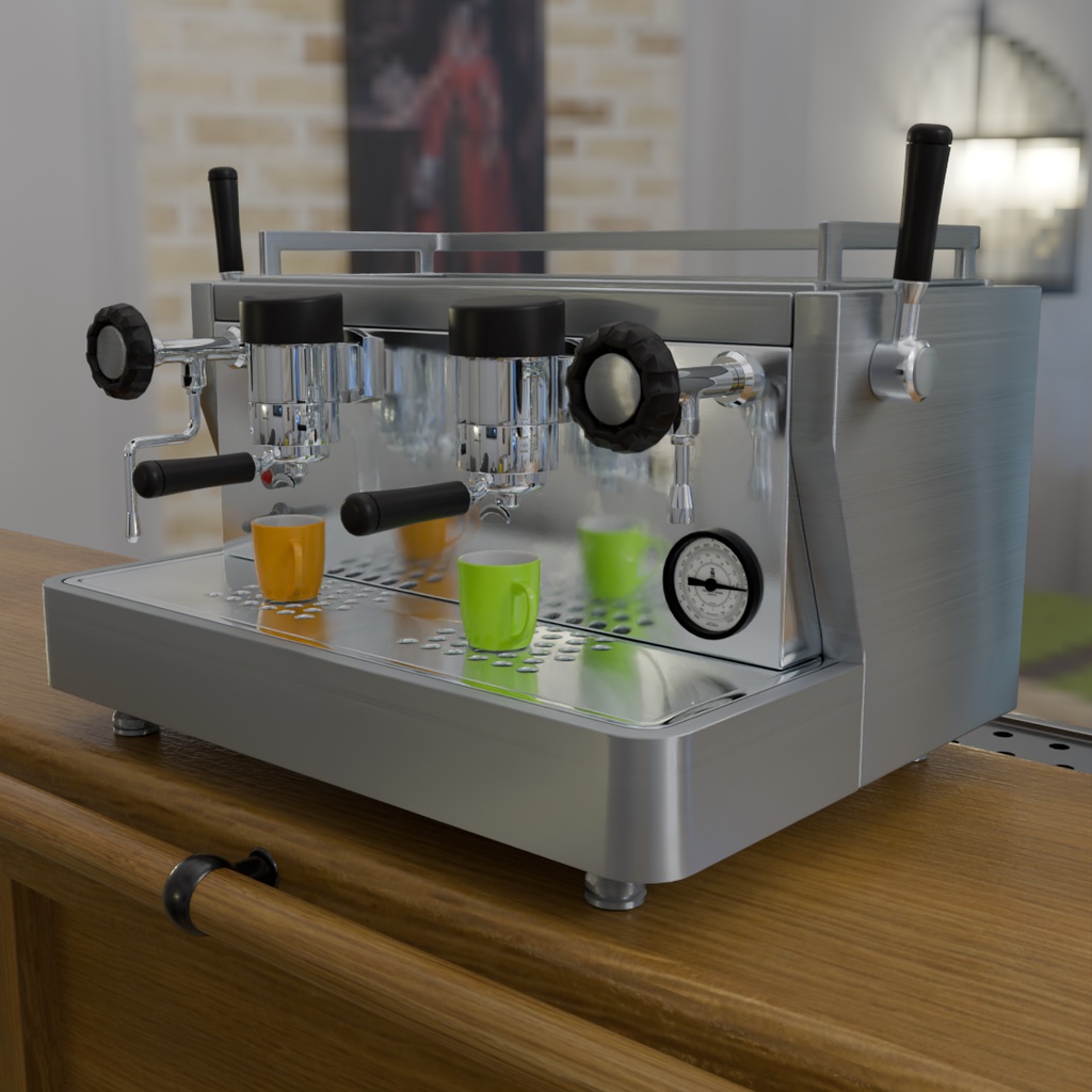 【Blender】 エスプレッソマシン Espresso Machine
