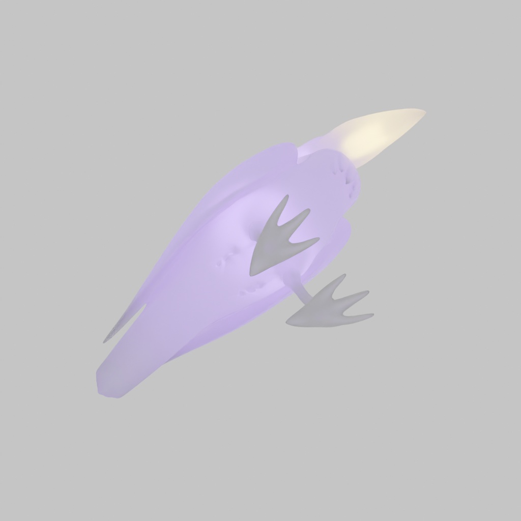 【Blender】 ハシビロコウの間接照明 Indirect lighting for Shoebill