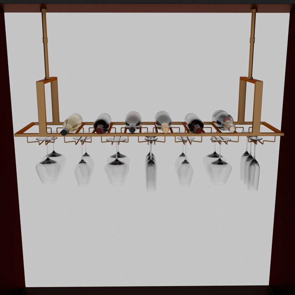 【Blender】 ワイングラスハンガー wine glass hanger