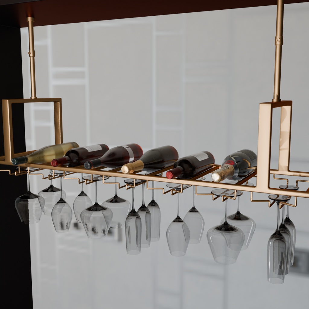 【Blender】 ワイングラスハンガー wine glass hanger