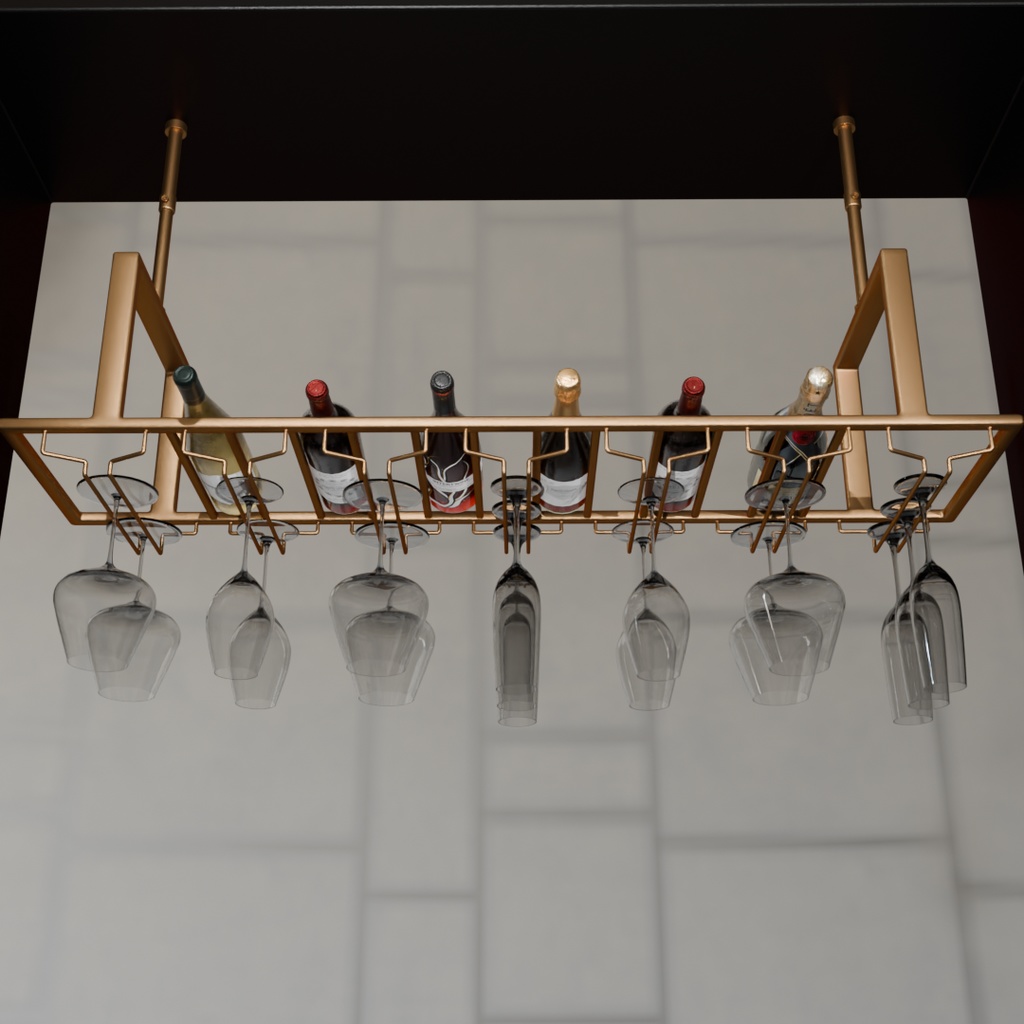 【Blender】 ワイングラスハンガー wine glass hanger