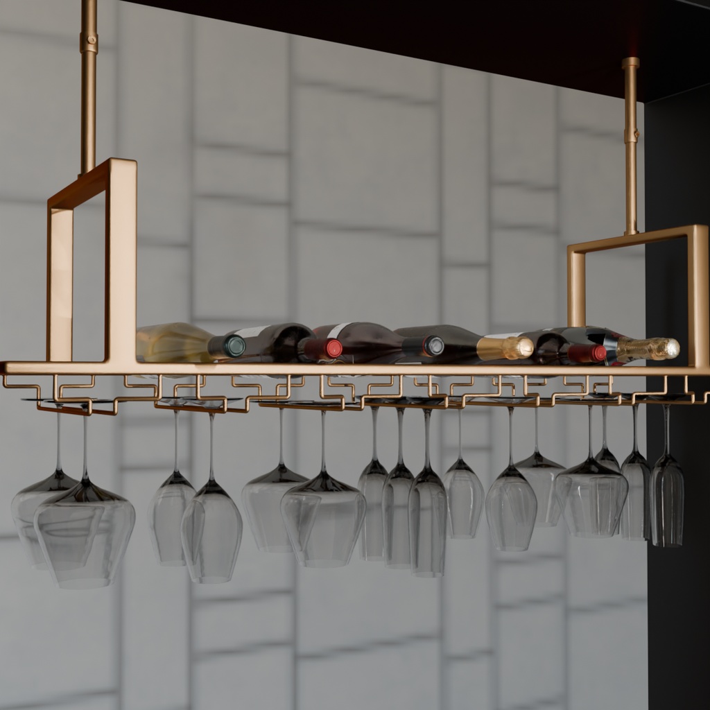 【Blender】 ワイングラスハンガー wine glass hanger