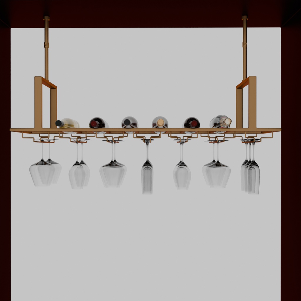 【Blender】 ワイングラスハンガー wine glass hanger
