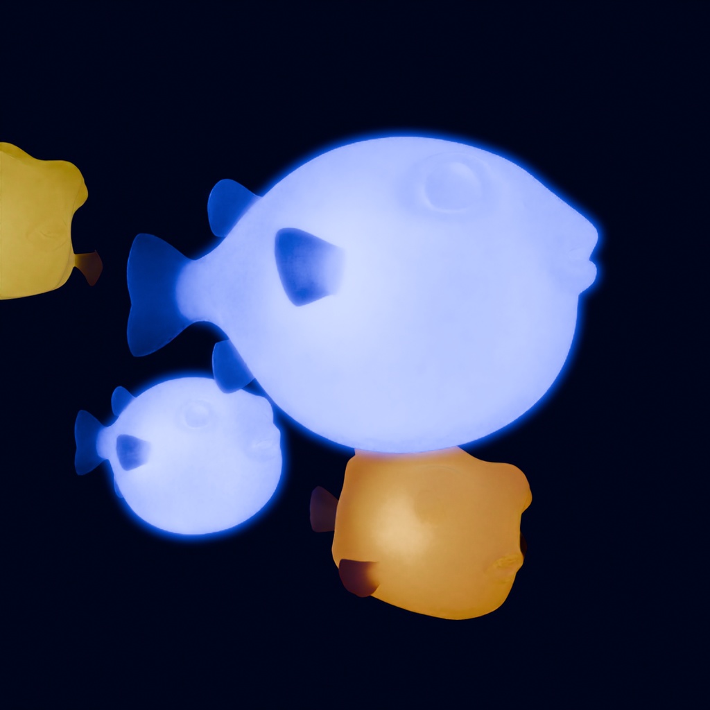 【Blender】 河豚とハコフグの間接照明 Indirect lighting with pufferfish and boxfish