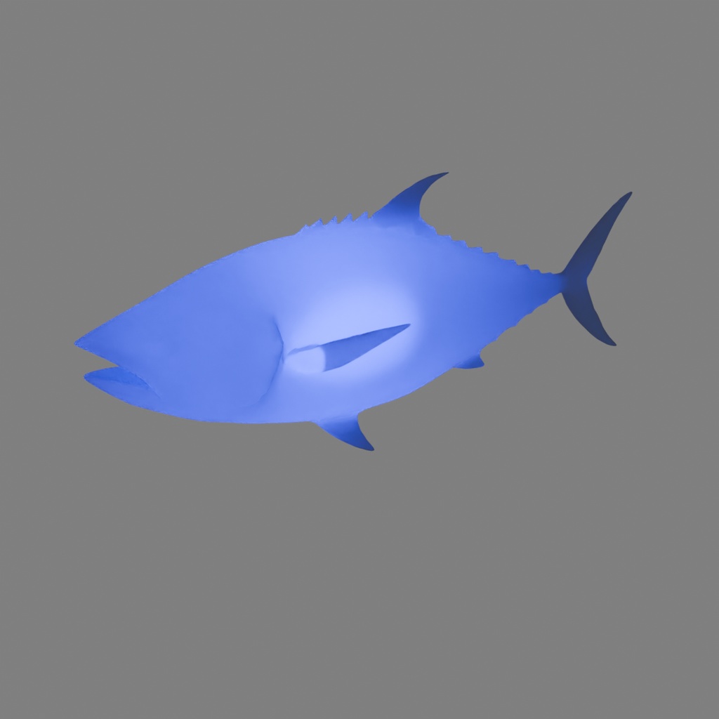 【Blender】 マグロの間接照明 Tuna indirect lighting