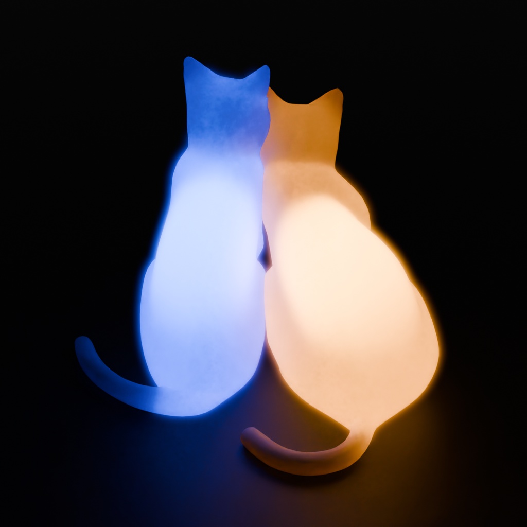 【Blender】 スリスリ猫の間接照明 Indirect lighting for rubbing cats