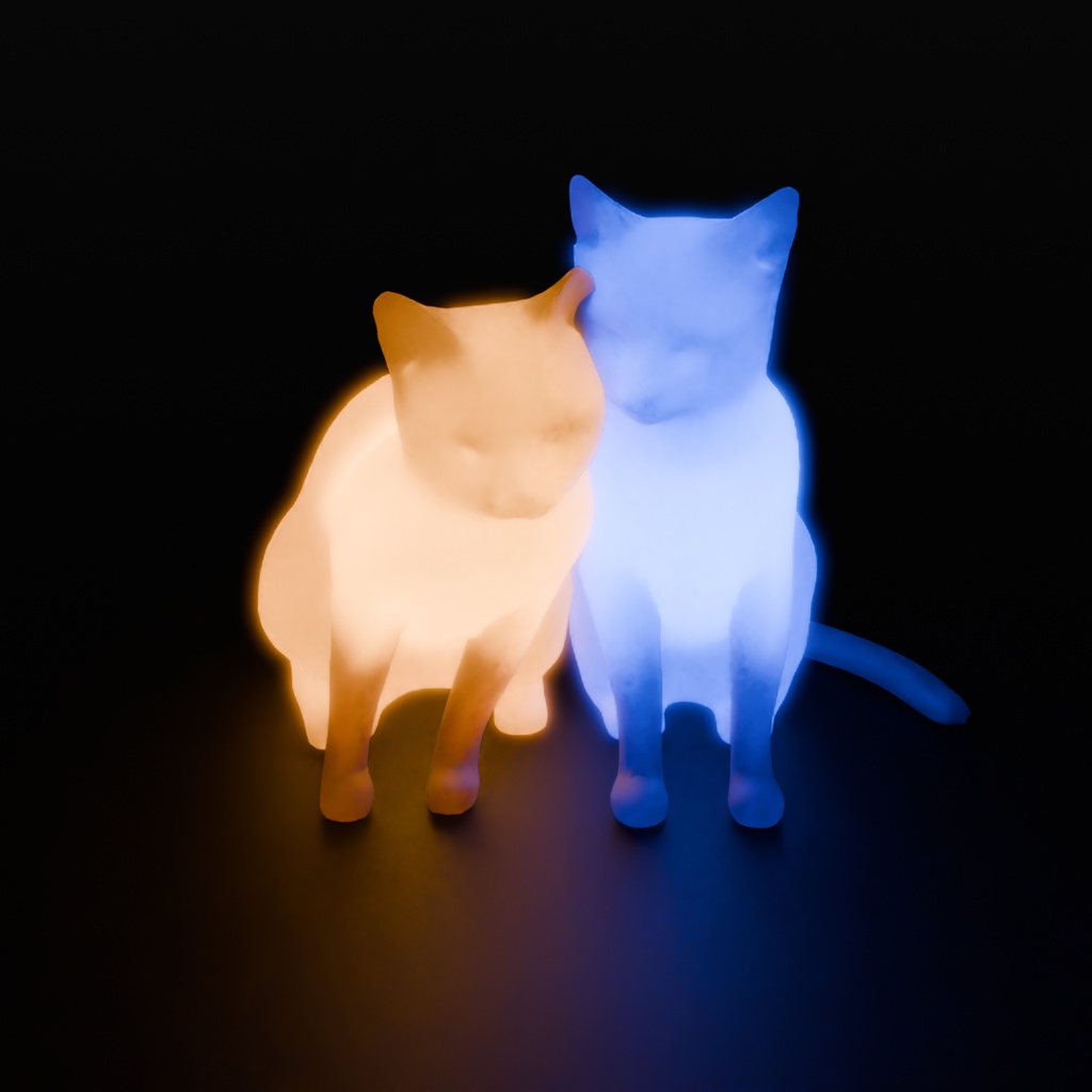 【Blender】 スリスリ猫の間接照明 Indirect lighting for rubbing cats