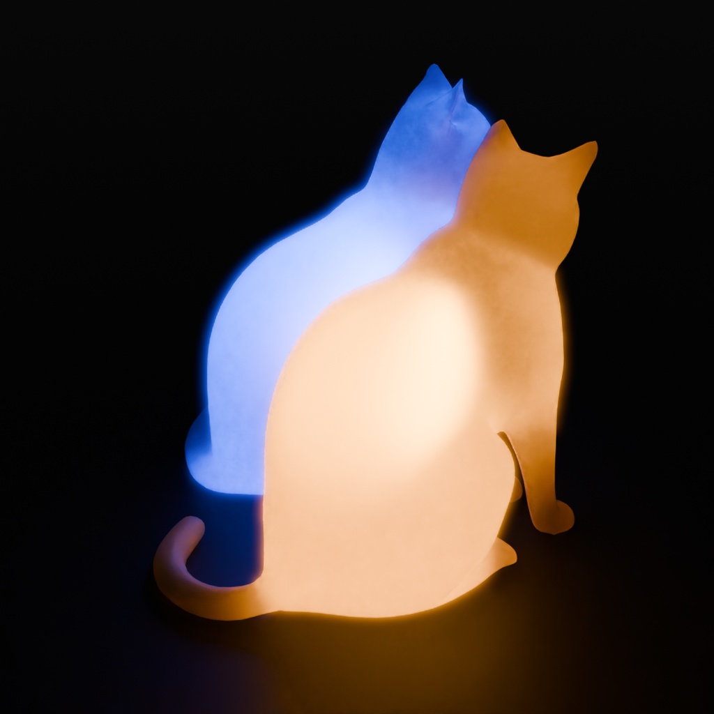 【Blender】 スリスリ猫の間接照明 Indirect lighting for rubbing cats