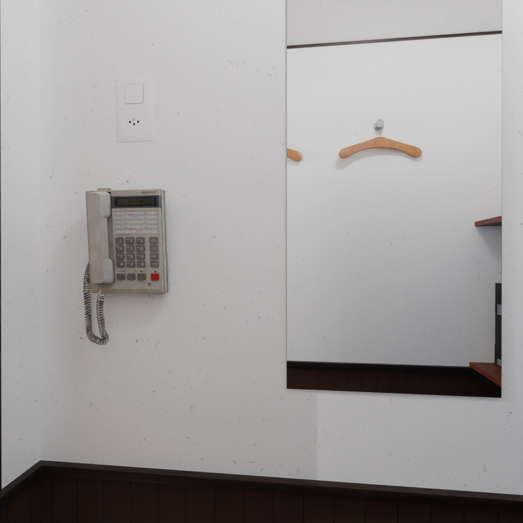 【Blender】 ネットカフェの個室とペア室セット Internet cafe private rooms and pair rooms set