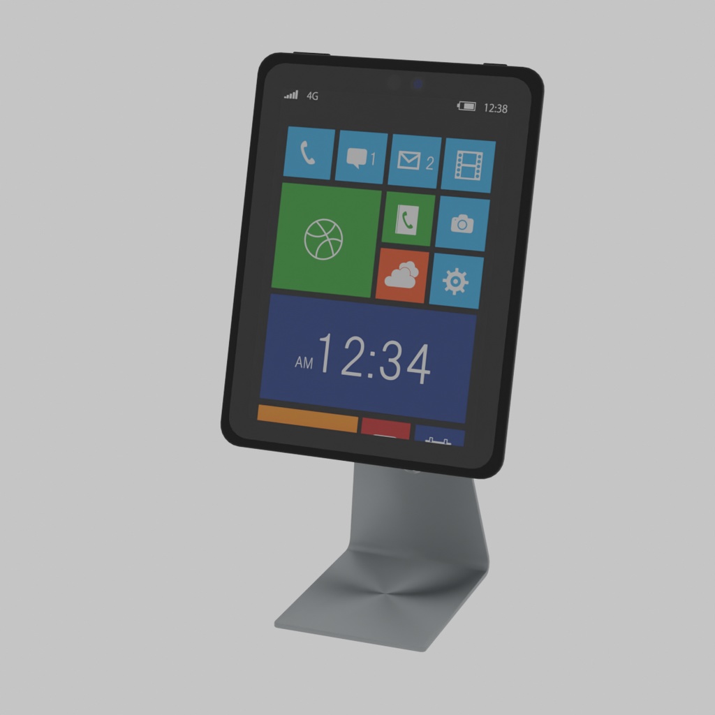 【Blender】 タブレット端末とスタンド Tablet device and stand