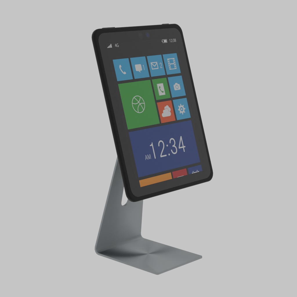 【Blender】 タブレット端末とスタンド Tablet device and stand