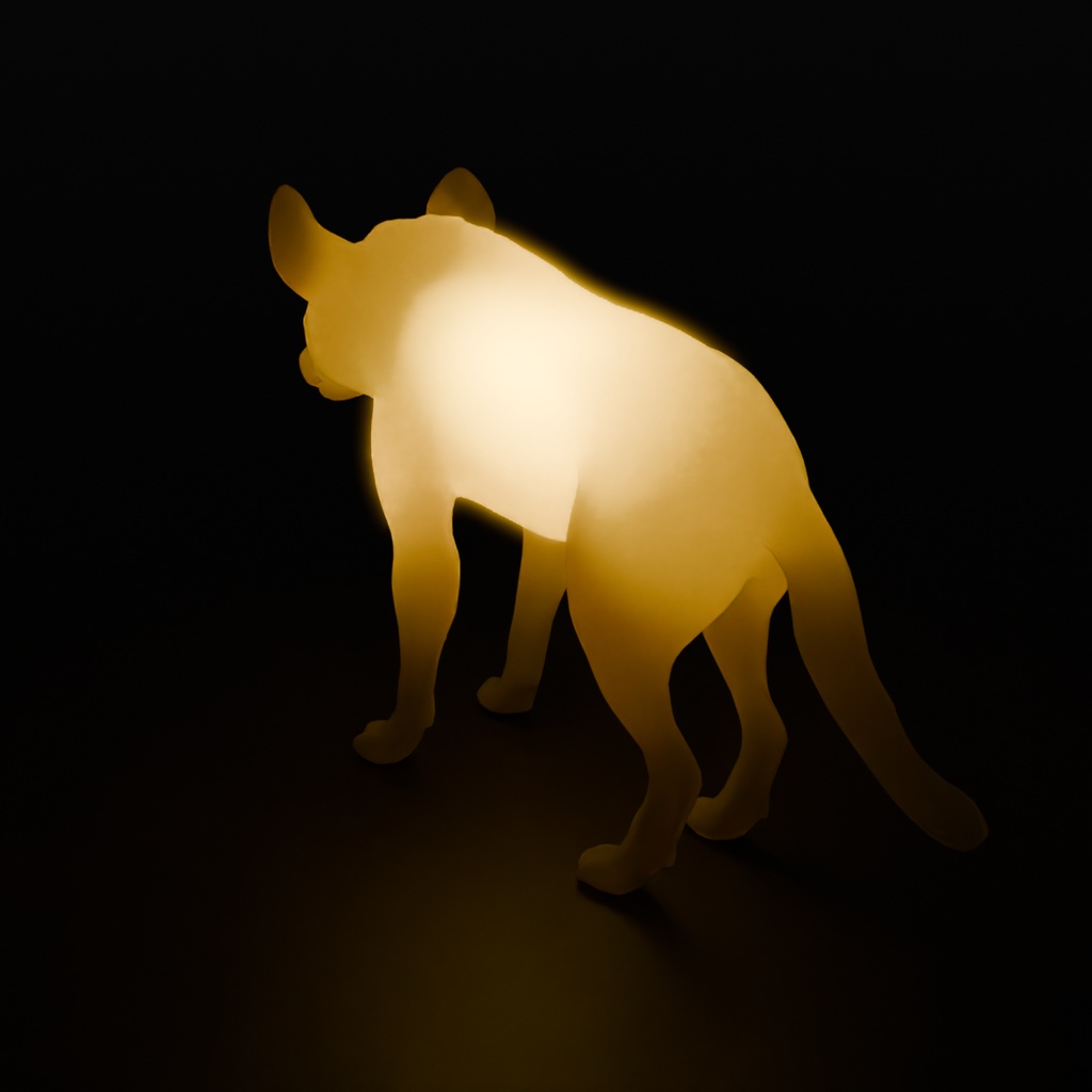 【Blender】 ハイエナの間接照明 Hyena indirect lighting
