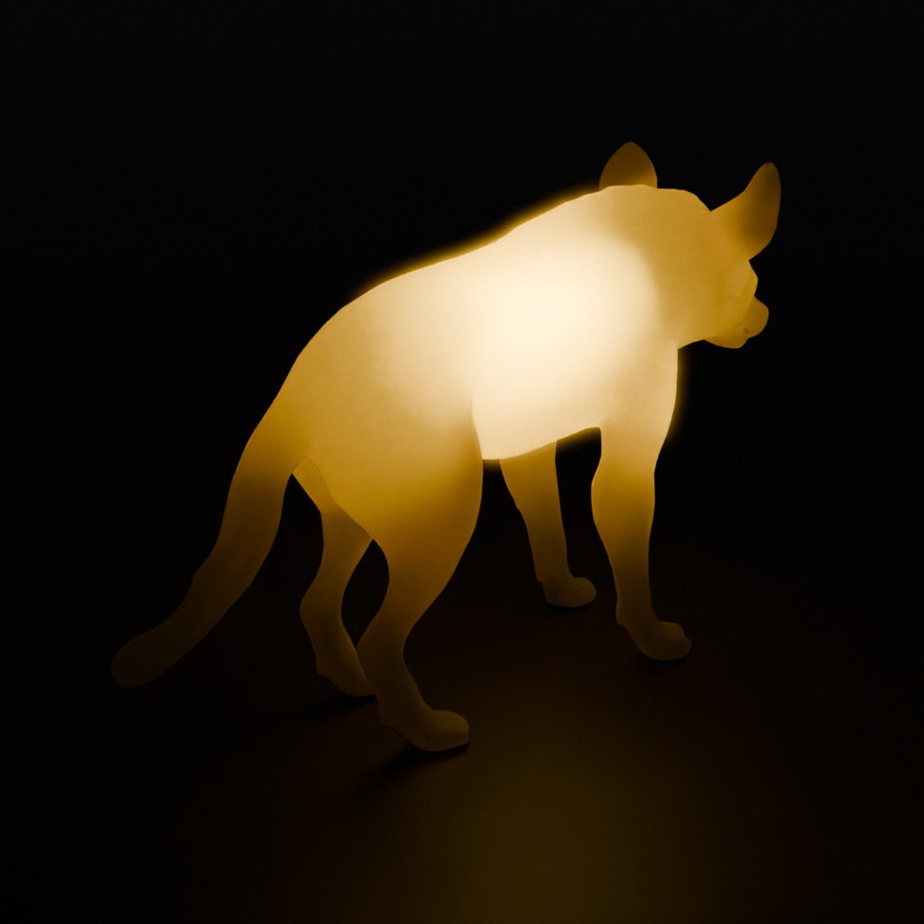 【Blender】 ハイエナの間接照明 Hyena indirect lighting