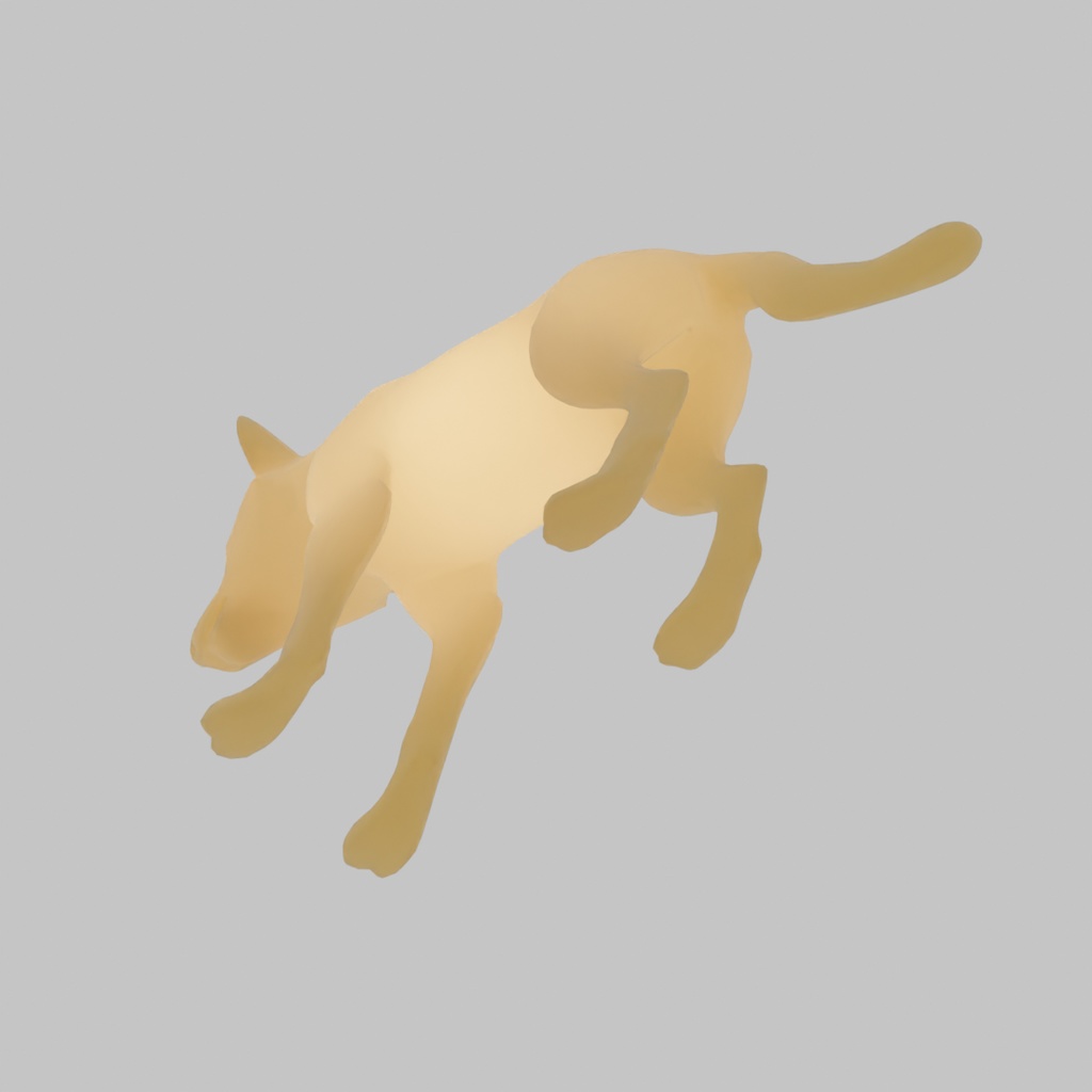 【Blender】 ハイエナの間接照明 Hyena indirect lighting