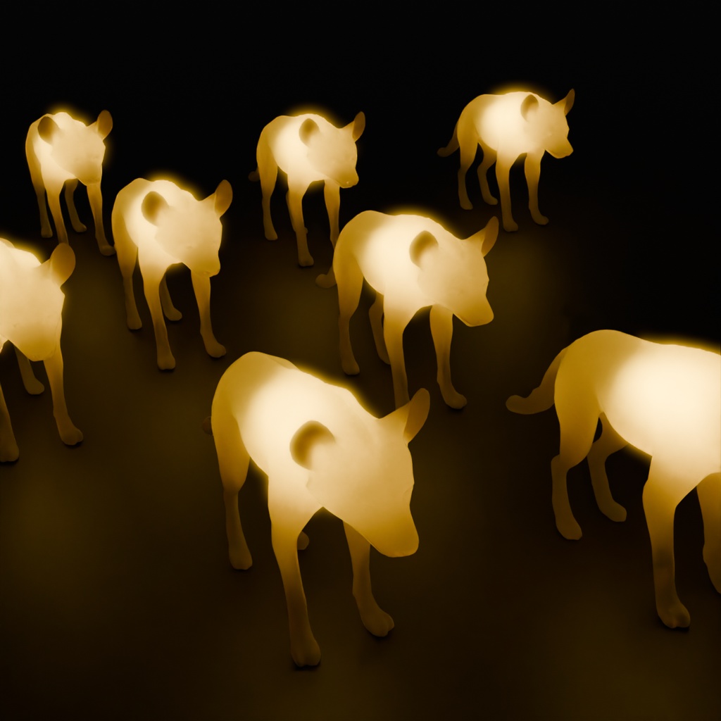 【Blender】 ハイエナの間接照明 Hyena indirect lighting