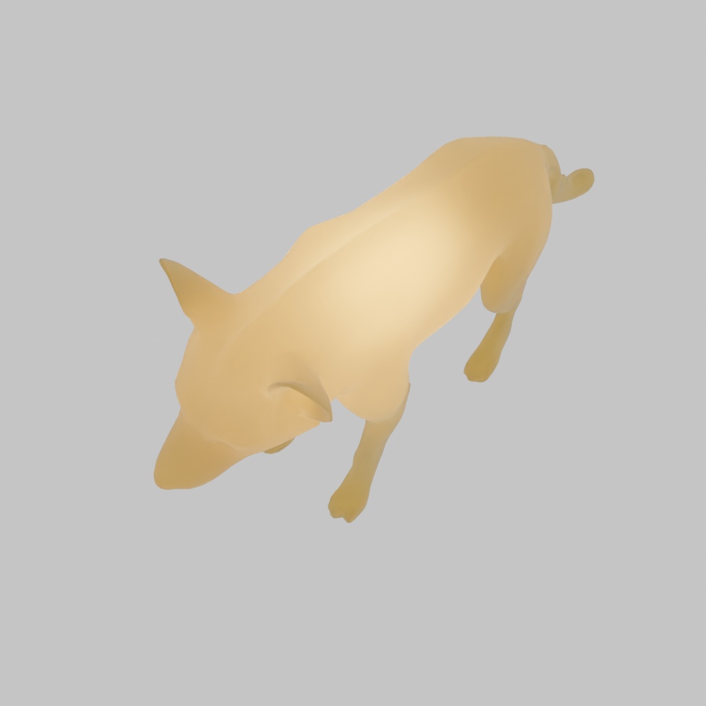 【Blender】 ハイエナの間接照明 Hyena indirect lighting