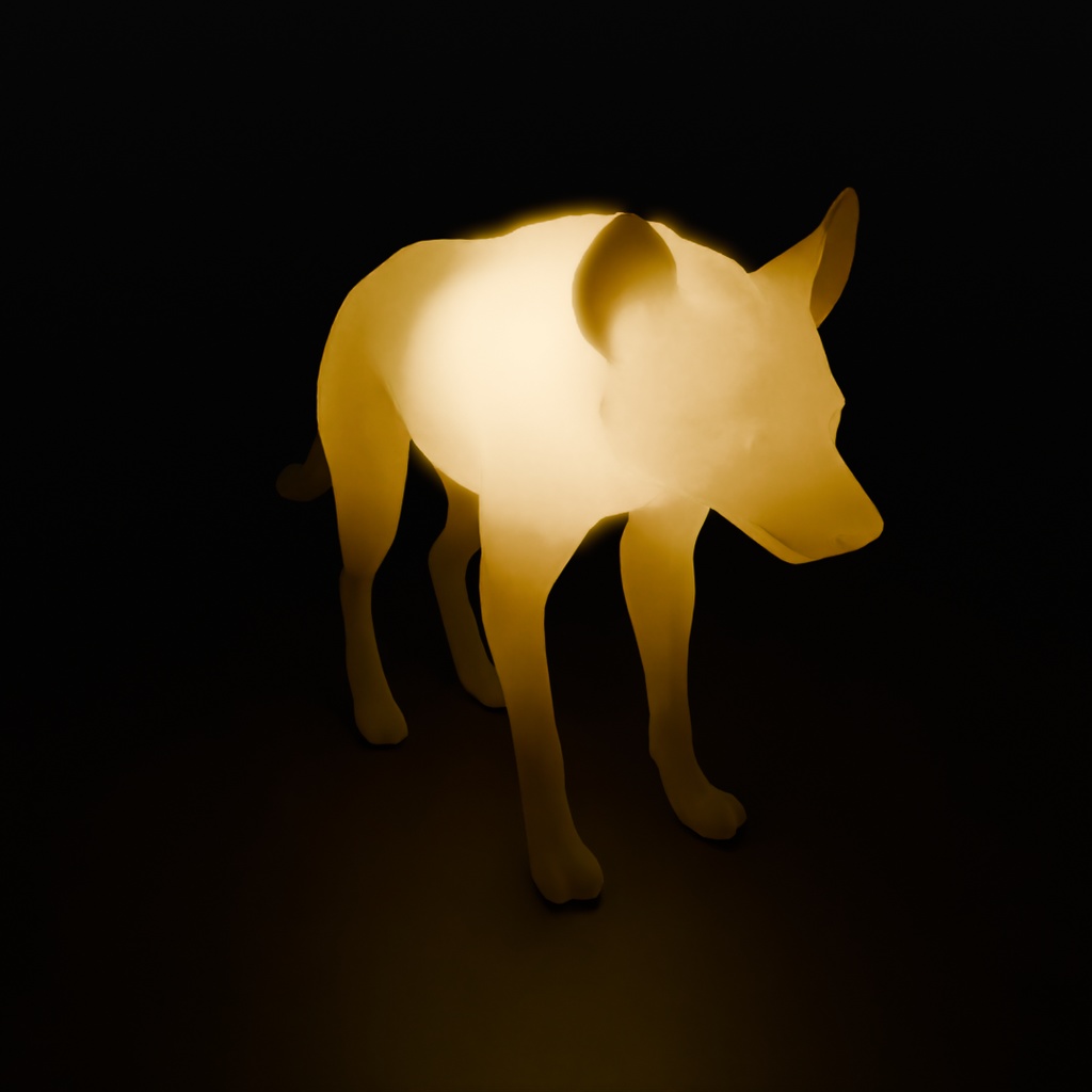 【Blender】 ハイエナの間接照明 Hyena indirect lighting