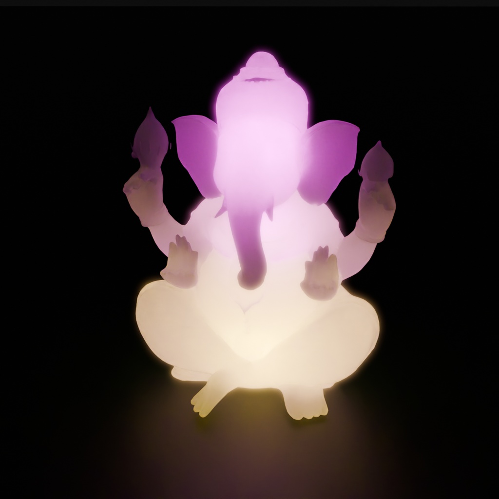 【Blender】 ガネーシャの間接照明 Ganesha indirect lighting