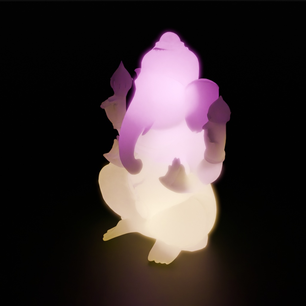 【Blender】 ガネーシャの間接照明 Ganesha indirect lighting
