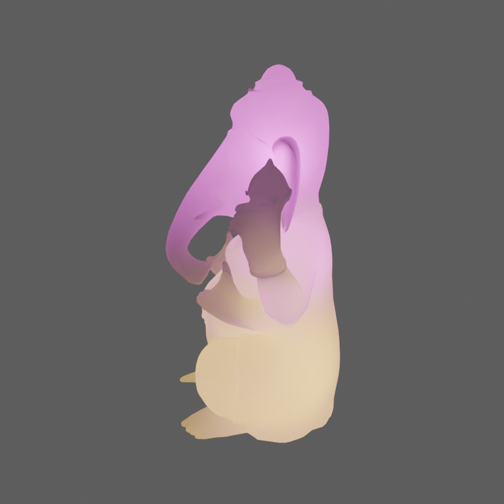 【Blender】 ガネーシャの間接照明 Ganesha indirect lighting