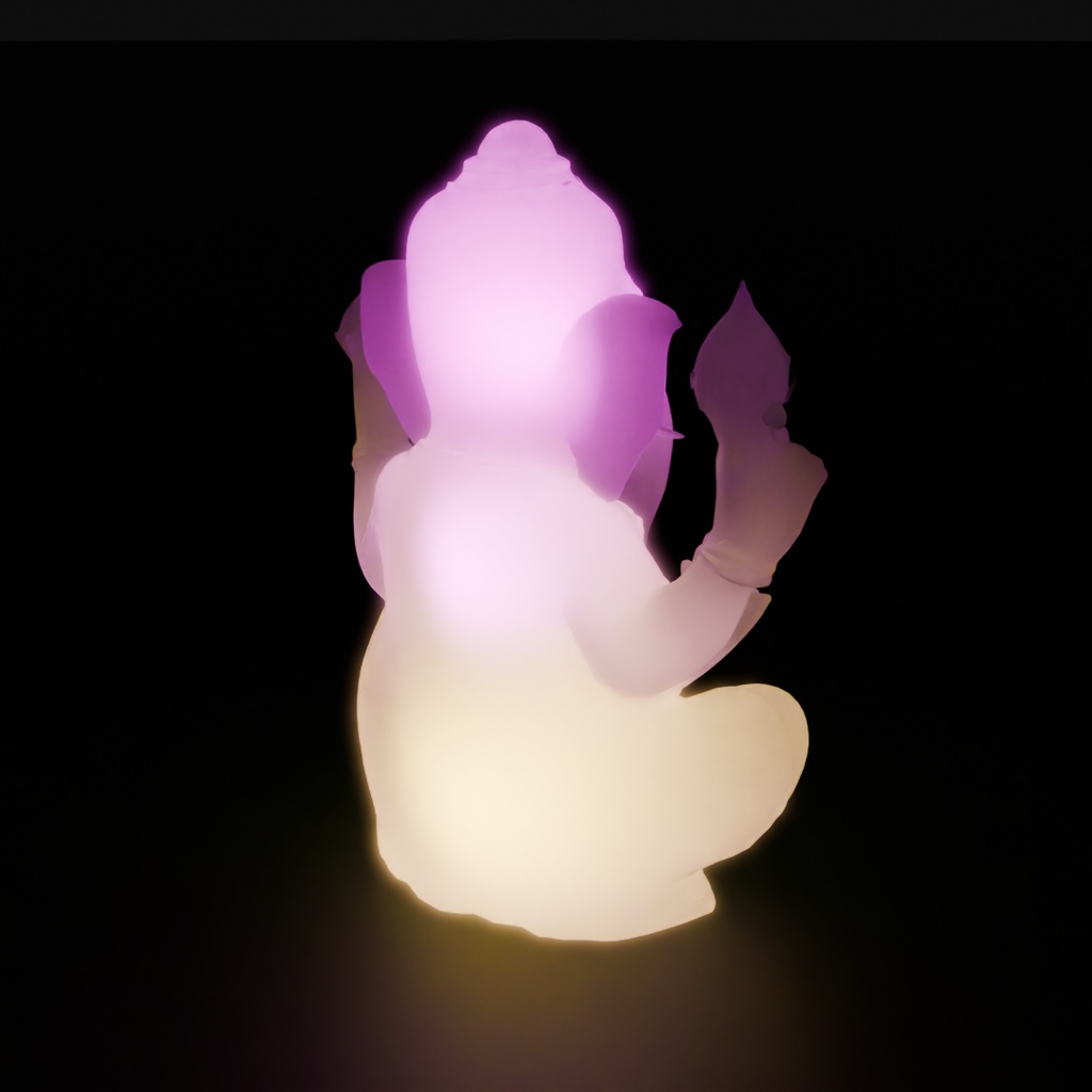 【Blender】 ガネーシャの間接照明 Ganesha indirect lighting