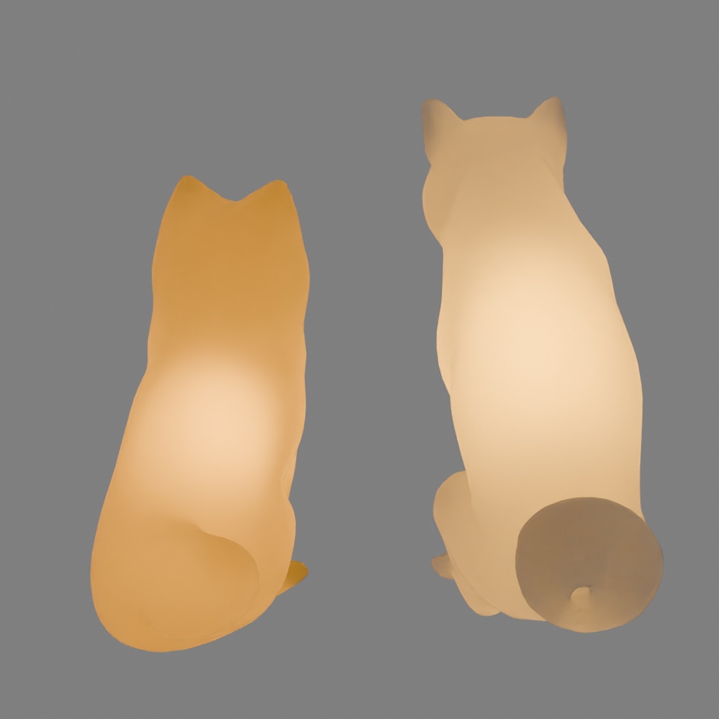 【Blender】 お手とおかわりする犬の間接照明 Indirect lighting for dogs that shake hands