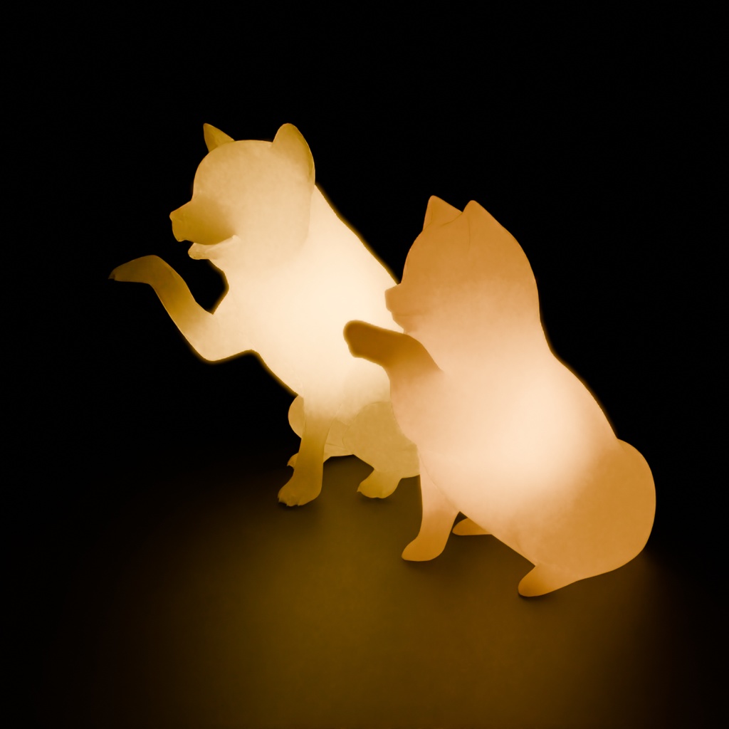 【Blender】 お手とおかわりする犬の間接照明 Indirect lighting for dogs that shake hands