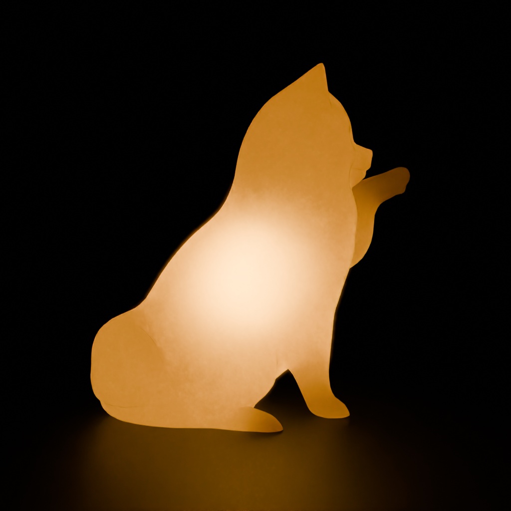 【Blender】 お手とおかわりする犬の間接照明 Indirect lighting for dogs that shake hands