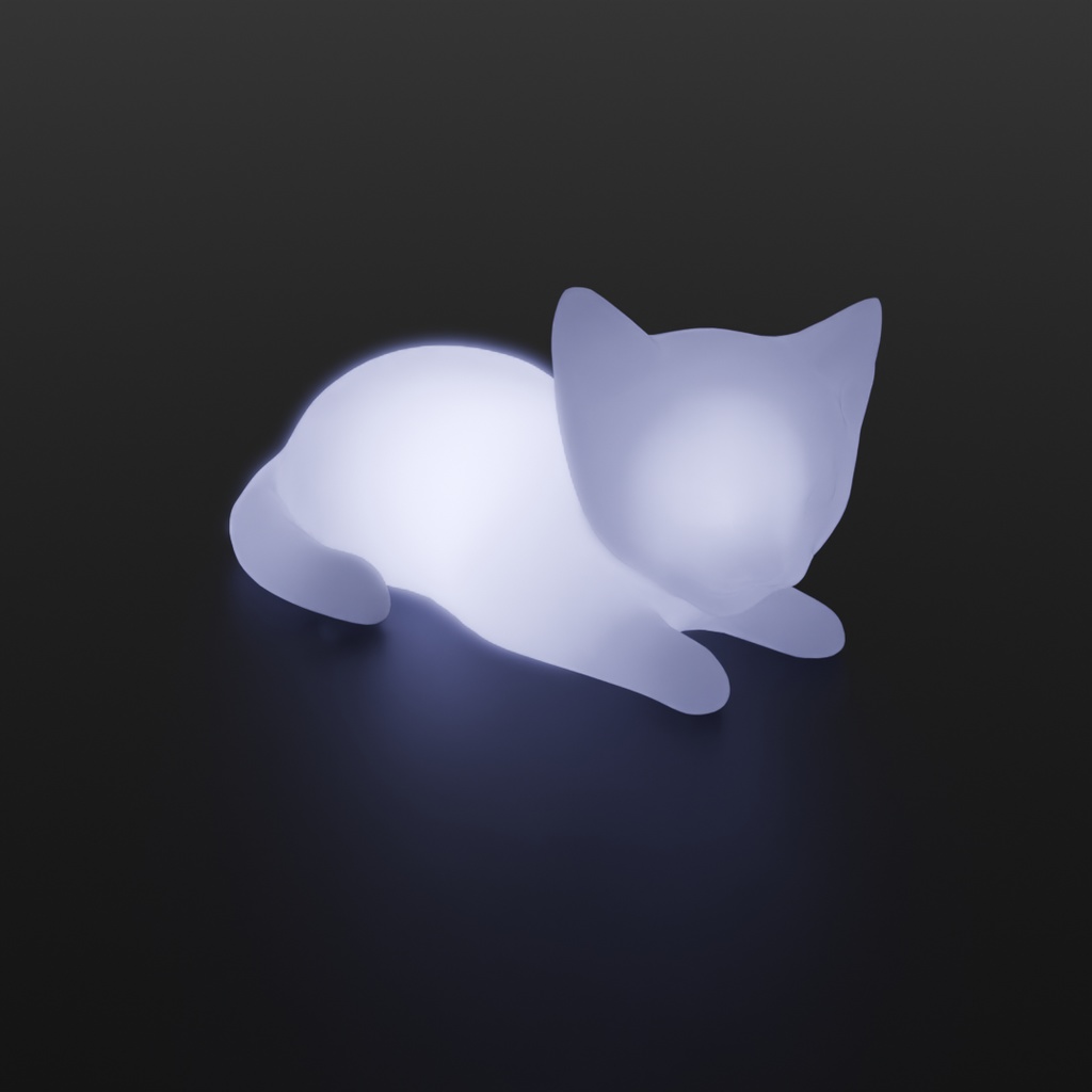 【Blender】 子猫の間接照明 Indirect lighting for kittens